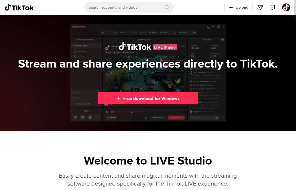TikTok Live Studio 0.17 - Download for PC Free